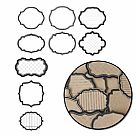 Kraft Scroll Frame Journaling Tags